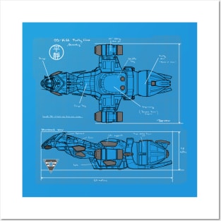 Blueprint Posters and Art